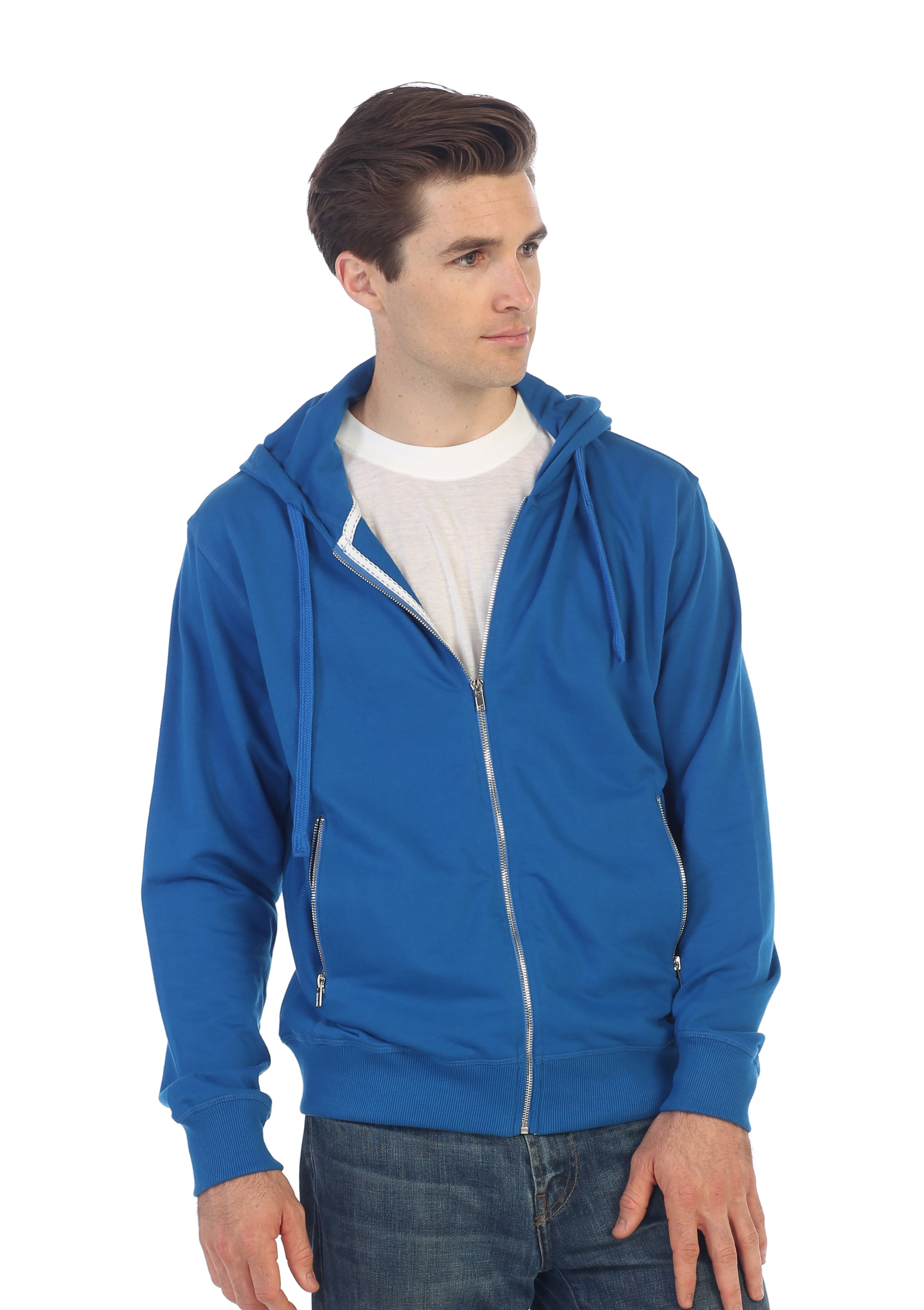 blue zip up hoodie womens