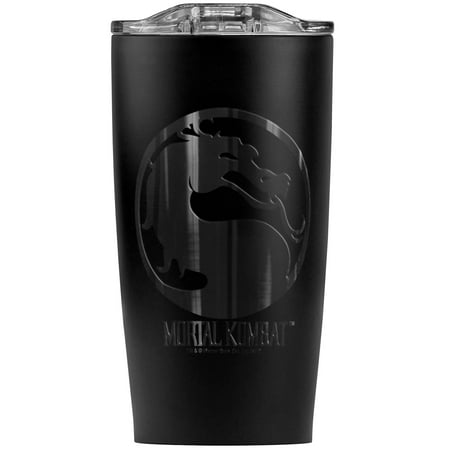 

Mortal Kombat X Symbol Stainless Steel 20 oz Travel Tumbler Vacuum Insulated & Double Wall with Leakproof Sliding Lid | Great for Coffee/Hot Drinks and Cold Beverages