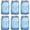 Mason Jars Blue 32oz-6Pcs, variant on 32 oz Wide Mouth Mason Jars, 6 Pack, for Pickling, Canning, Fermenting and Food Storage, Microwave & Dishwasher Safe