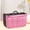 Pink_New#746, variant on Large Capacity Travel Organizer Bag with Multiple Compartments and Transparent Mesh Pockets, Durable Polyester Double-Zip Storage for Toiletries, Electronics, and Accessories