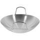 thumbnail image 5 of Wok de acero inoxidable de fondo redondo, sartén grande para freír, sartén para saltear de gran capacidad, 5 of 7