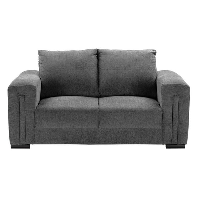 Sofá Love Seat Dicasa Taos 2 Plazas Gris para Sala