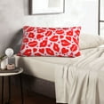 thumbnail image 6 of Naloa Lips Kiss Pillowcase, Throw Pillowcase, Wrinkle-Free, Stain-Resistant with Hidden Zipper for Bedroom Sofa-14"x20", 6 of 6