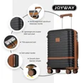 thumbnail image 4 of Refurbished Joyway TR-010 Hardside Luggage Set 5-Piece Set & TSA Lock, 4 of 5