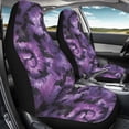 thumbnail image 4 of XYZCANDO Car Seat Covers Polyester Front Seat Cover Car Front Seat Cover Set Soft All Seasons Use SUV Sedan, Purple Bat Swirl, 4 of 10
