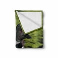 thumbnail image 2 of Loon Soft Flannel Fleece Throw Blanket, Waterbird Swimming in a Lake in Spring Outdoor Scene, Cozy Plush for Indoor and Outdoor Use, 60" x 80", Green Dark Grey, by Ambesonne, 2 of 6