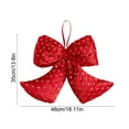 thumbnail image 3 of EazyTech Flocking Velvet Christmas Tree Bow Ornament, Decorative Holiday Gift Wrap Accent Bow for Xmas Tree Topper Decorations, Wreaths, Garlands, and Festive Supplies, 3 of 6