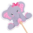 thumbnail image 5 of LYTMENT 36pcs Pink Elephant Cake Toppers: Baby Shower Cake Decorations Animal Cupcake Picks for Birthday Shower Party Supplies, 5 of 9