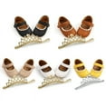 thumbnail image 3 of Infant Baby Girls Shoes Non-Slip Princess Dress Mary Jane Flats with Hairband Toddler First Walker Baby Sneaker Shoes, 3 of 3