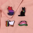 thumbnail image 3 of Pins De Gato De Caballero LGBT De Dibujos Animados Bandera Arco Iris Esmalte Insignias Lindo Horquilla Pato Solapa Pin Accesorios De Joyería Regalos, 3 of 4