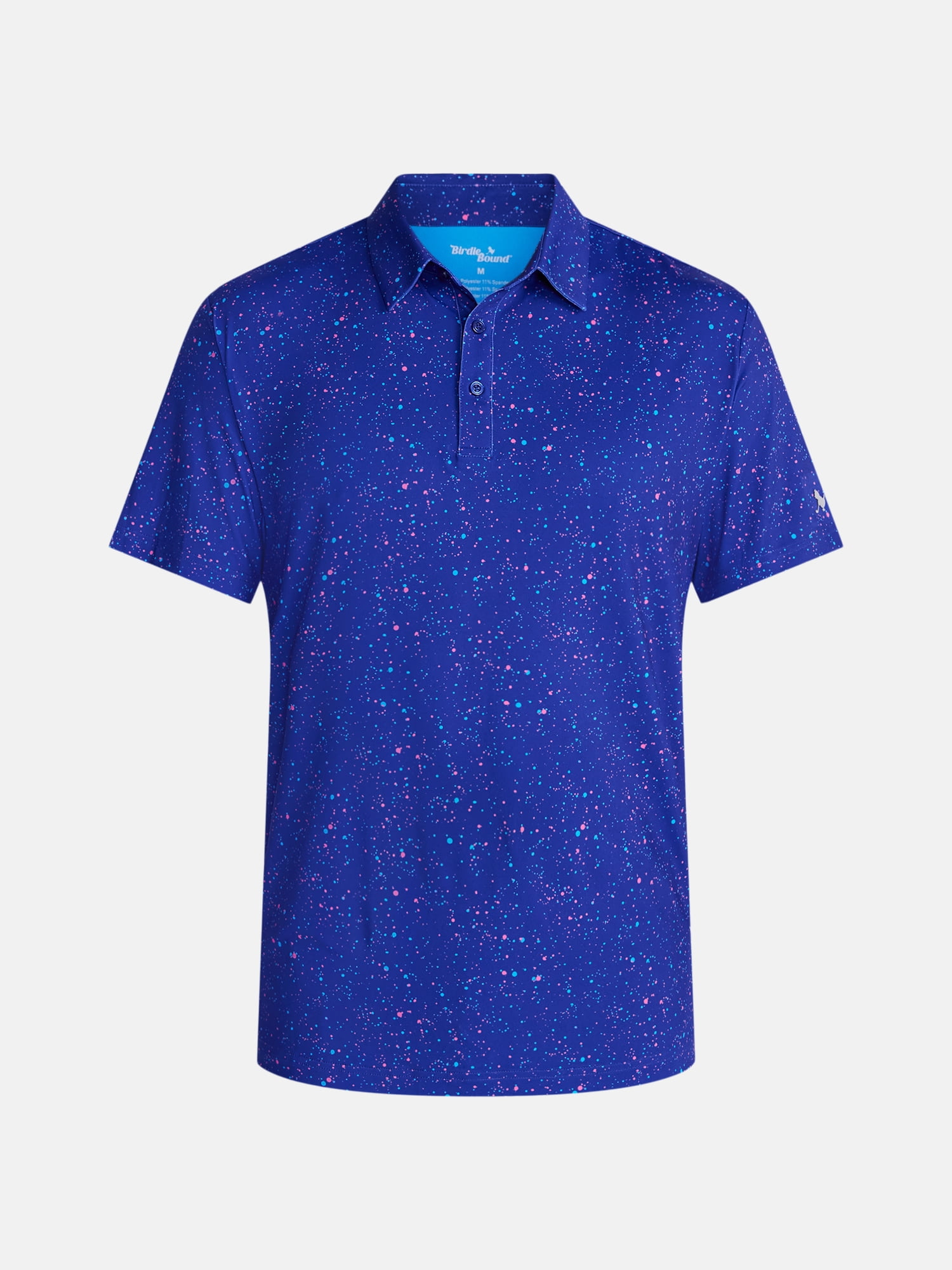 Birdie Bound Splatter Print Golf Polo Shirt, Men's Sizes XS-4XLT