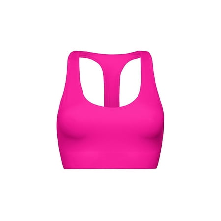 champion women's absolute sports bra with smoothtec band bra, pinksicle,