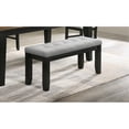 thumbnail image 2 of Rectangular Bench | Contemporary Look for Dining Areas | Wheat Charcoal Finish on Legs | Simple to Install, 2 of 2