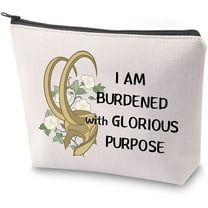 TV Show Inspire Gift I am Burdened with Glorious Purpose Makeup Bag Helmet Makeup Bag
