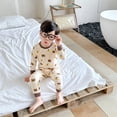 thumbnail image 1 of Conjunto de pijama de algodón para niños, ropa interior para bebés, pijamas de algodón para niñas, conjunto de dos piezas, ropa interior para bebés, pantalones largos de otoño para bebés, 1 of 5
