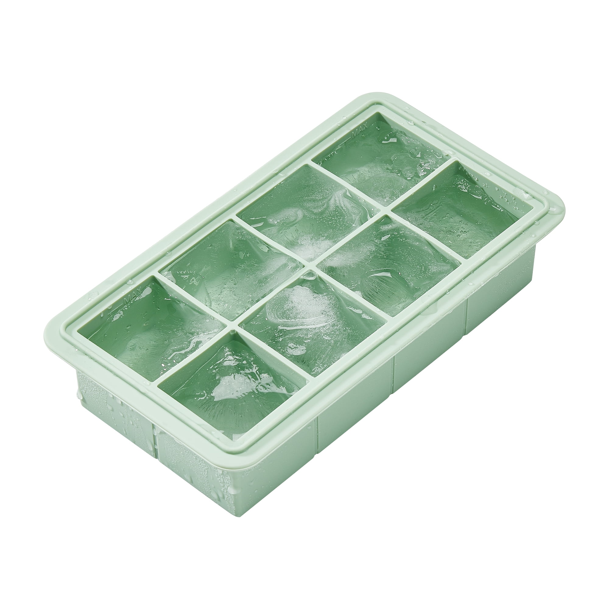 Cook with Color Ice Cube Tray with Lid, Gray