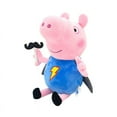 thumbnail image 3 of Set Peppa Pig Family Plush Toys George Striped Magic Letter Embroidery Series Mom Soft Stuffed Animals Dolls Children Gift Toys, 3 of 7