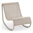 thumbnail image 1 of Meridian Furniture Antigua Cream Wicker And Steel Outdoor Patio Rocker, 1 of 11