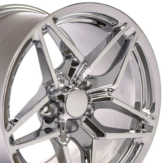 Réplique 17 Pouces CV31 Compatible avec Chevrolet Corvette C7 ZR1 17x11 Chrome