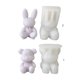 thumbnail image 4 of Pearl Rabbit Bear Ornament Plaster Silicone Mold Epoxy Resin Casting Jewelry Tool Making Diy Crafts Home Decoration, 4 of 4