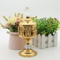 thumbnail image 3 of Gold Vintaged Frankincense Holder Stand For Aromatherapies Home Church Decoration, 3 of 13