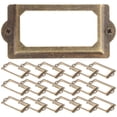 thumbnail image 1 of FRCOLOR Label Frame 2 Sets Drawer Label Vintage Cupboard Label Frame Cabinet Drawer Label Holder,2.76"X1.3"X0.04", 1 of 4