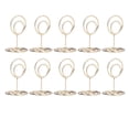 thumbnail image 3 of 10Pcs Table Number Holder Wedding Note Holder Note Holder With  Base Decoration Card Holder Elegant Style Circle Business Card Holder, 3 of 8