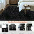 thumbnail image 2 of Jingle bears Fluffy Shag Area Rug Black 3x5 Plush Soft Fuzzy Rug Washable Faux Fur Rug for Bedroom Living Room Nursery Rectangle, 2 of 6