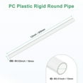 thumbnail image 3 of Clear Plastic Tube, 13mm[0.51"] ID x 16mm[0.63"] OD High Impact Rigid Polycarbonate Round Pipes[305mm/12IN], 3 of 7