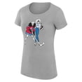 thumbnail image 2 of Women's G-III 4Her by Carl Banks Heather Gray New York Rangers Super-Slim Fit Lightweight Hockey Girls T-Shirt, 2 of 3