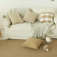 thumbnail image 4 of Housse de Coussin Moderne : 2 Pcs Housse de Coussin à Carreaux Rayés pour Canapé, 4 of 6
