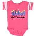 thumbnail image 3 of Inktastic My First Hanukkah with Lit Candles Boys or Girls Baby Bodysuit, 3 of 5