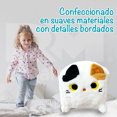 thumbnail image 2 of Peluche Gato Forma Cuadrada Almohada de Gato blanco Mediano, 2 of 8