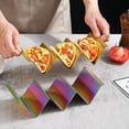 thumbnail image 3 of ReaNea Taco Holders 4 Packs Stainless Steel Taco Stand Rack With Handles, 3 of 9