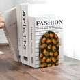 thumbnail image 6 of Pofeuu Orange Pumpkin Print Large Bookend Hold Heavy Books- Wood Bookends for Heavy Books Heavy Duty Book Ends Wood Bookends for Office Desk Non-Skid, 6 of 7