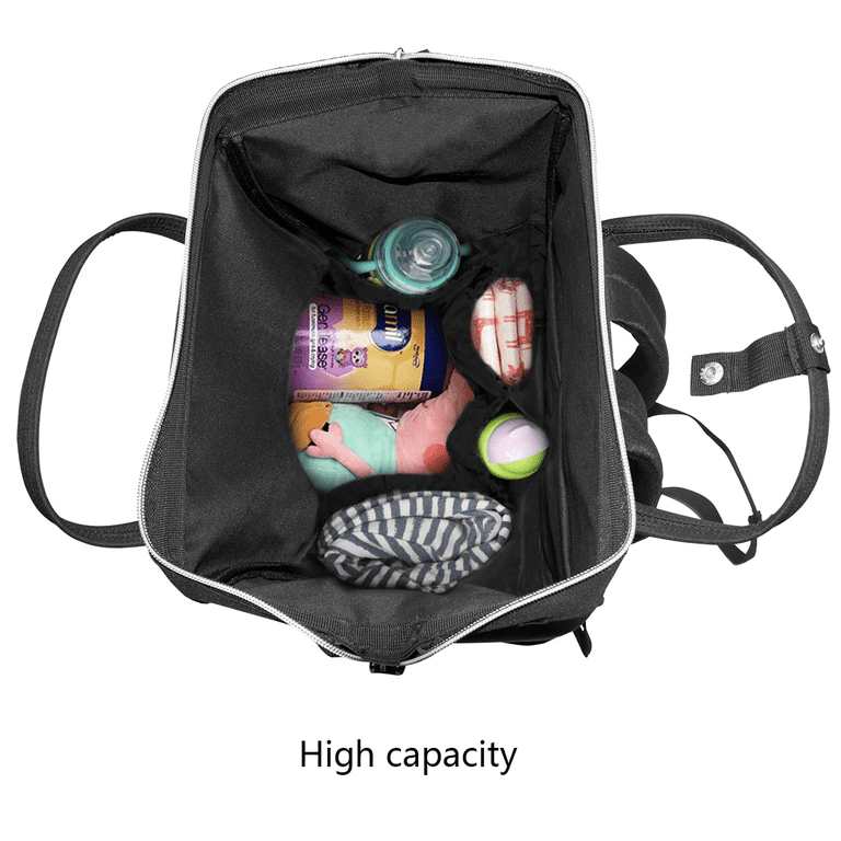 Women Backpack Diaper Bag Baby Nappy Bag, Sunflower Stripe