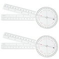 thumbnail image 1 of 2 Pcs Règle d'Angle Goniomètre Transparente, Règle de Mesure Portable, 1 of 5