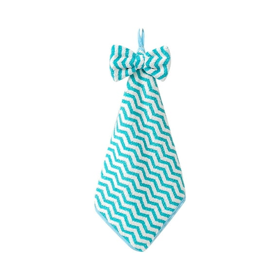 Xoxingysm Towel Kitchen Household Bowknot Hanging Hand Towel Cute Cartoon Children'S Hand Towel Absorbent Dishwashing Towel