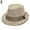 Khaki, variant on Mightlink Unisex Kids' Fashion Cool Jazz Pitched Crown Short Brim Hat Cap Fedora Hat