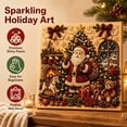 thumbnail image 5 of syligr Santa & Gift Christmas Diamond Art for Adults, Vintage Christmas Pearl Art Kits, DIY Pearl Diamond Kit, Winter Bead Crafts Ornament, Xmas Party Decorations for Mantel, Unique Gift/Favors, 5 of 7