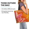 thumbnail image 4 of Fuzoiu Orange Flower Psychedelic Print Tote Bags for Women,Shoulder Bag, Gym Tote,Top Handle Ladies Shoulder Bags for Work Beach Travel and Shopping Grocery, 4 of 9