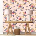 thumbnail image 4 of MuralsPrint Gondale Vintage Floral Abstract Peel and Stick Floral Wallpaper, Removable Wallpaper 10'L x 24''W, 4 of 4
