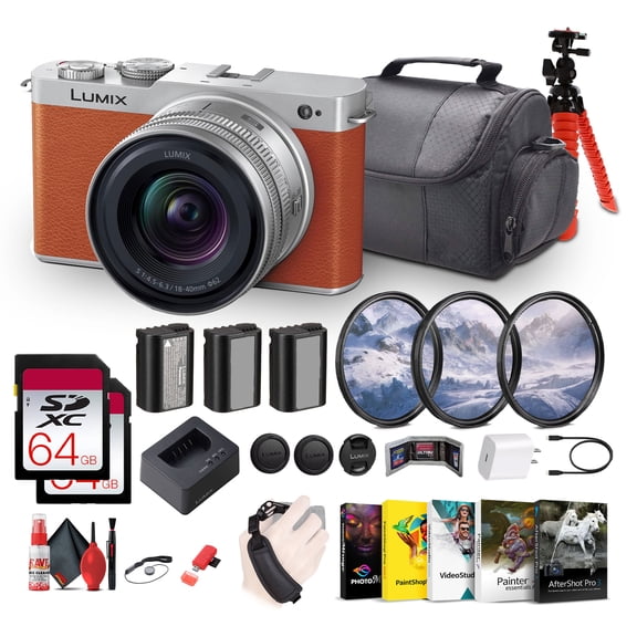 Panasonic Lumix S9 Mirrorless Camera New (Orange) with S 20-60mm f/3.5-5.6 Lens Advanced Bundle