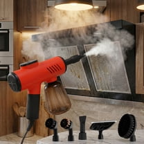 Handheld Pressurized Steam Cleaner, 600ml Hands-Free Portable Steamer, Mini Multipurpose Steam Cleaner with 7 PCS Accessories, For Home|Upholstery|Car|Floor|Grout