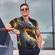 thumbnail image 4 of Fotbe Golden White Fire Dragon Camiseta Polo de Golf para Hombre con Estampado – Camisa Deportiva Transpirable con Cuello Abotonado-Small, 4 of 6