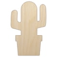 thumbnail image 1 of Cactus in Pot Solid Wood Shape Unfinished Piece Cutout Craft DIY Projects - 6.25 Inch Size - 1/4 Inch Thick, 1 of 7