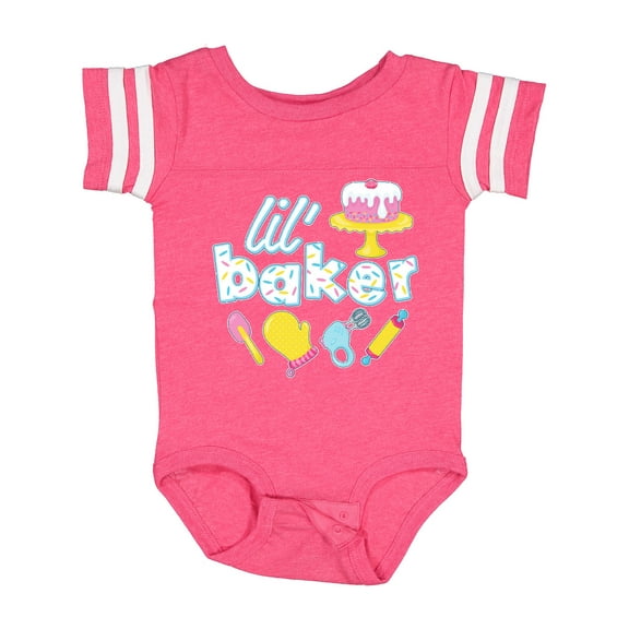 Inktastic Lil' Baker Icing and Cake Boys or Girls Baby Bodysuit