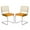 Orange, variant on Tcbosik 2 Pack Rattan Dining Chairs, Velvet Fabric Accent Chair with Metal Legs, Upholstered Side Chair for Kitchen, Bedroom, Living Room, Champagne