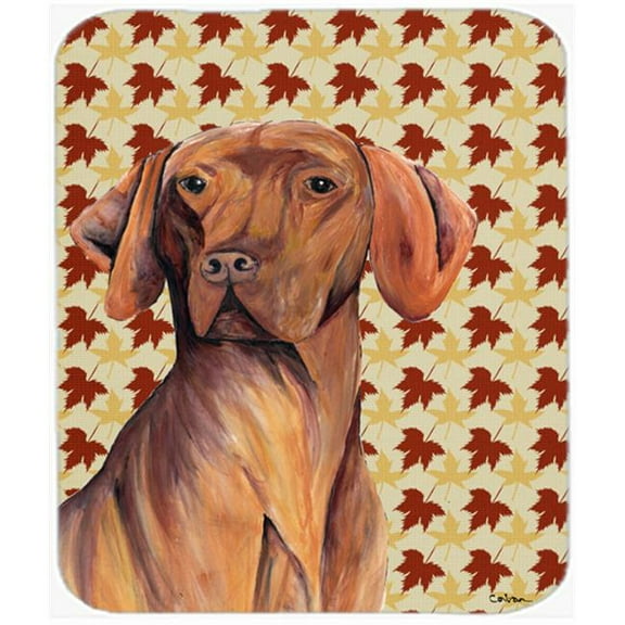 Vizsla Fall Leaves Portrait Mouse Pad, Hot Pad or Trivet