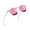 01-Clear Frame/Mirrored Pink, variant on Vintage Semi Rimless Sunglasses Half Frame Sun Glasses Polarized UV Protection Shades for Women Men(Mirrored Pink)